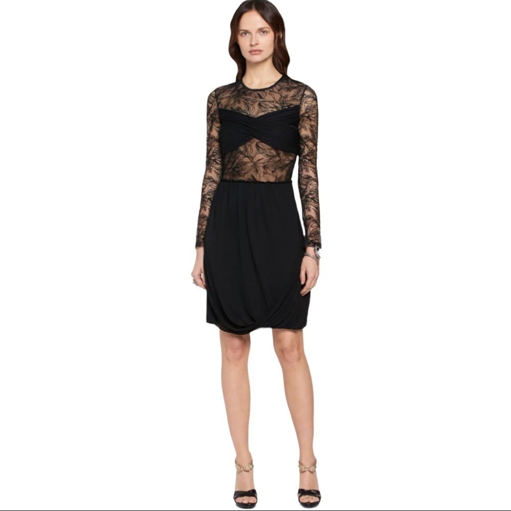 NWT Roberto Cavalli SHEER IRIS LACE EMBROIDERED DRESS